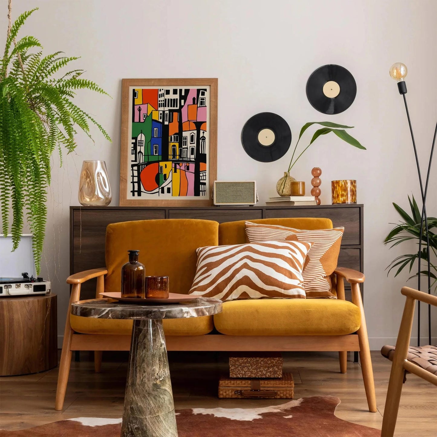 Mid Century Amsterdam Architecture Art Print