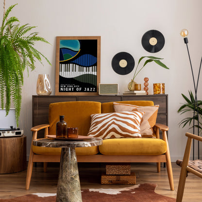 NYC Night of Jazz Retro Poster