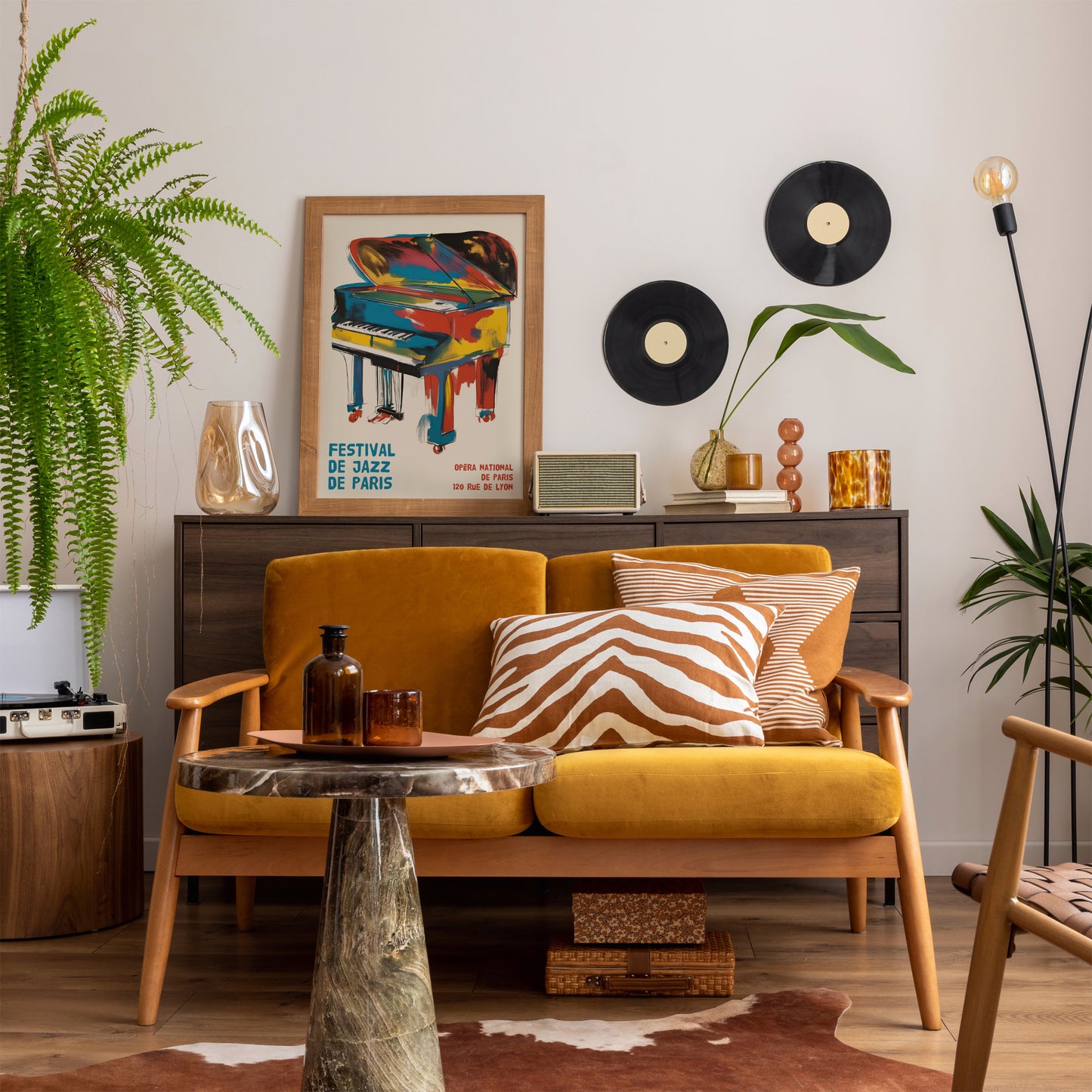 French Jazz Festival Retro Poster