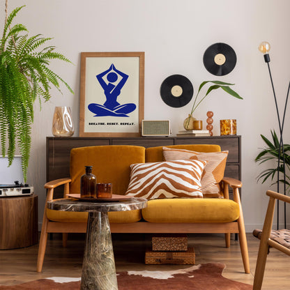 BREATHE. RESET. REPEAT. Yoga Poster Print