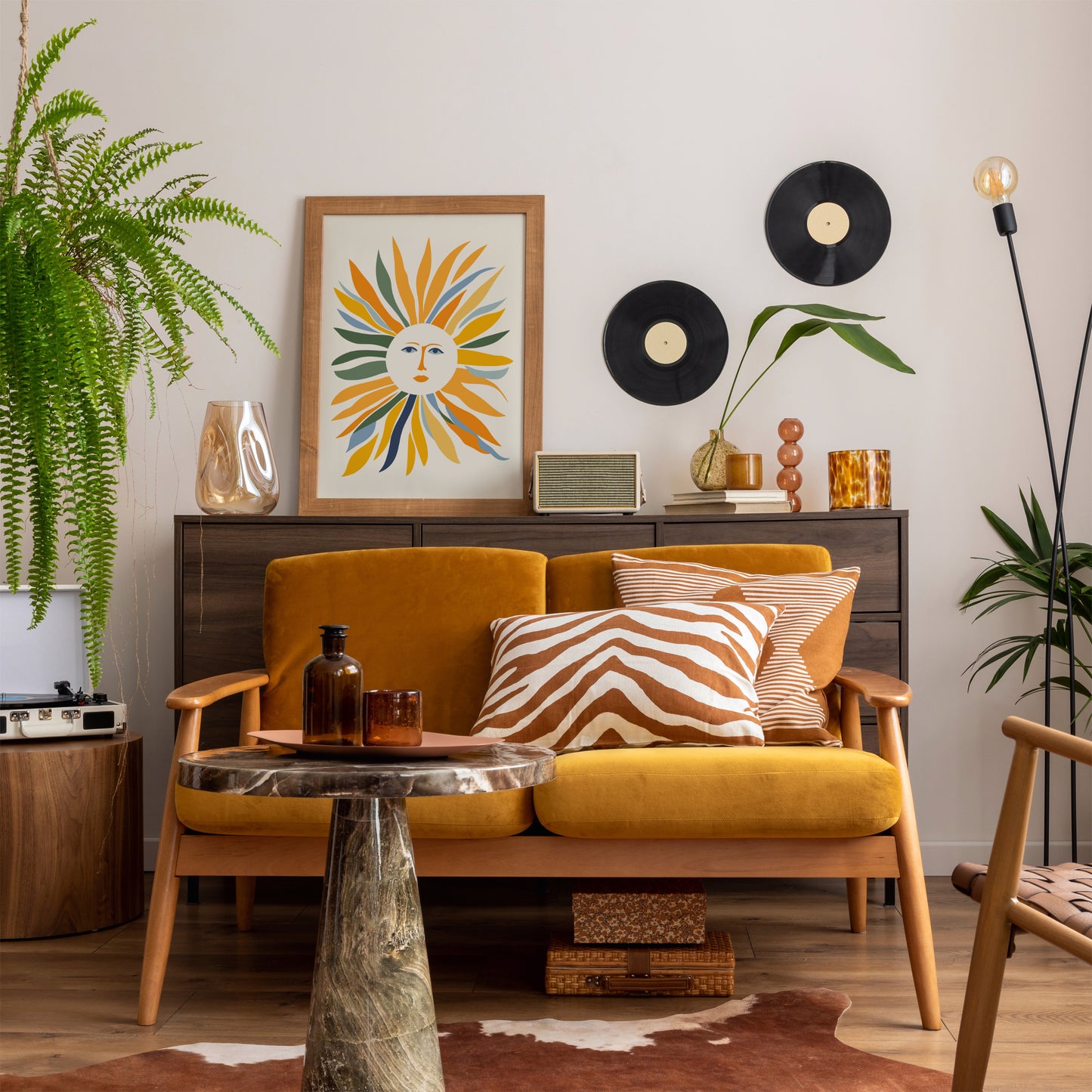 Mid-Century Modern Sunny Mood Art Print