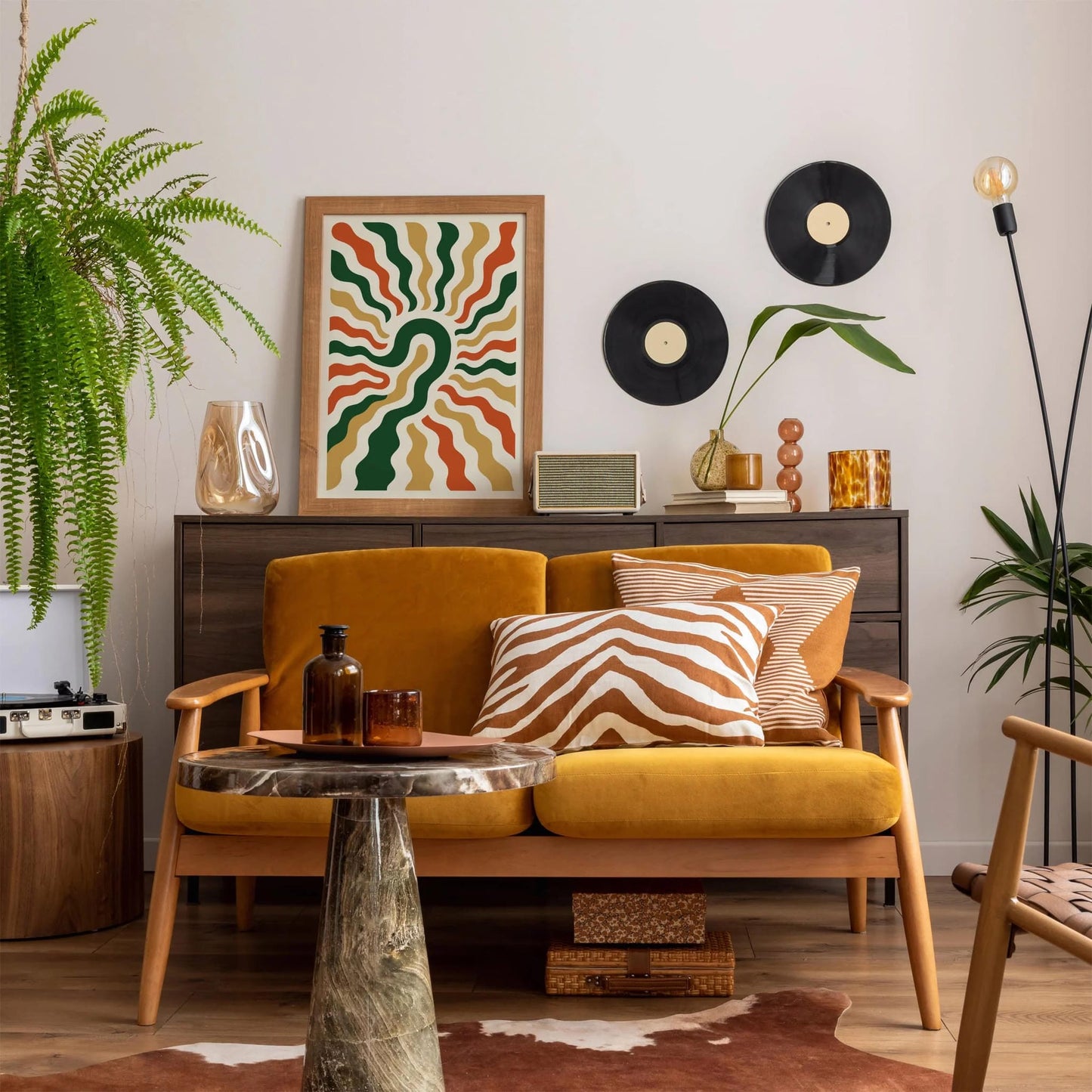 Abstract Liquid Lines Art Print