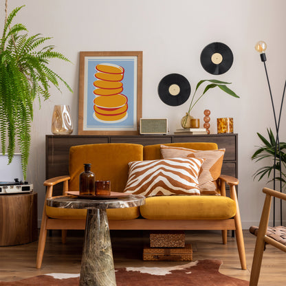 Minimal Pancakes Art Poster