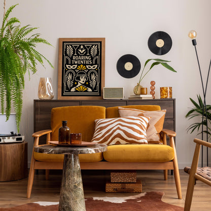 Roaring Twenties Poster, Flapper Girl Fashion Print