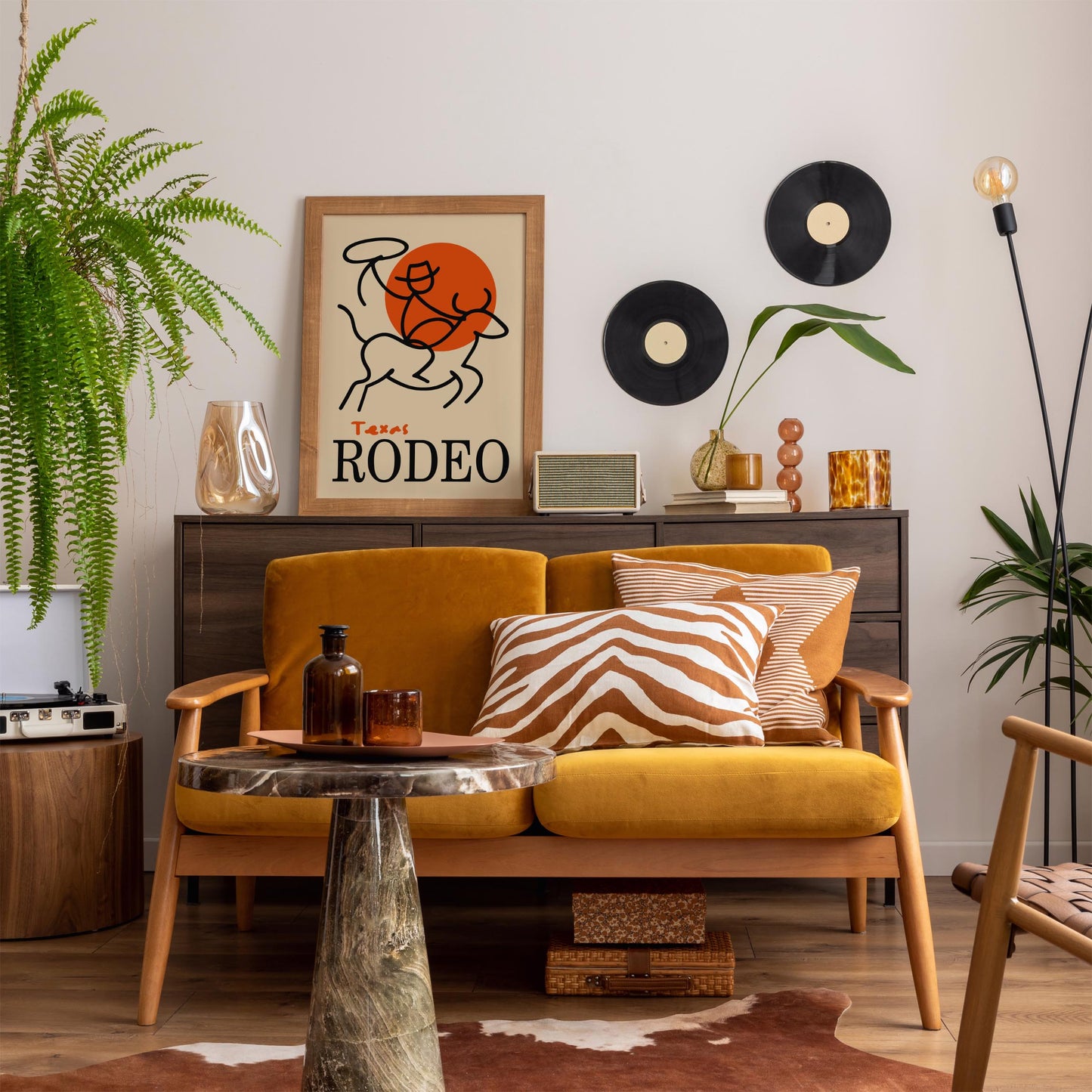 Texas Rodeo Wall Art Print