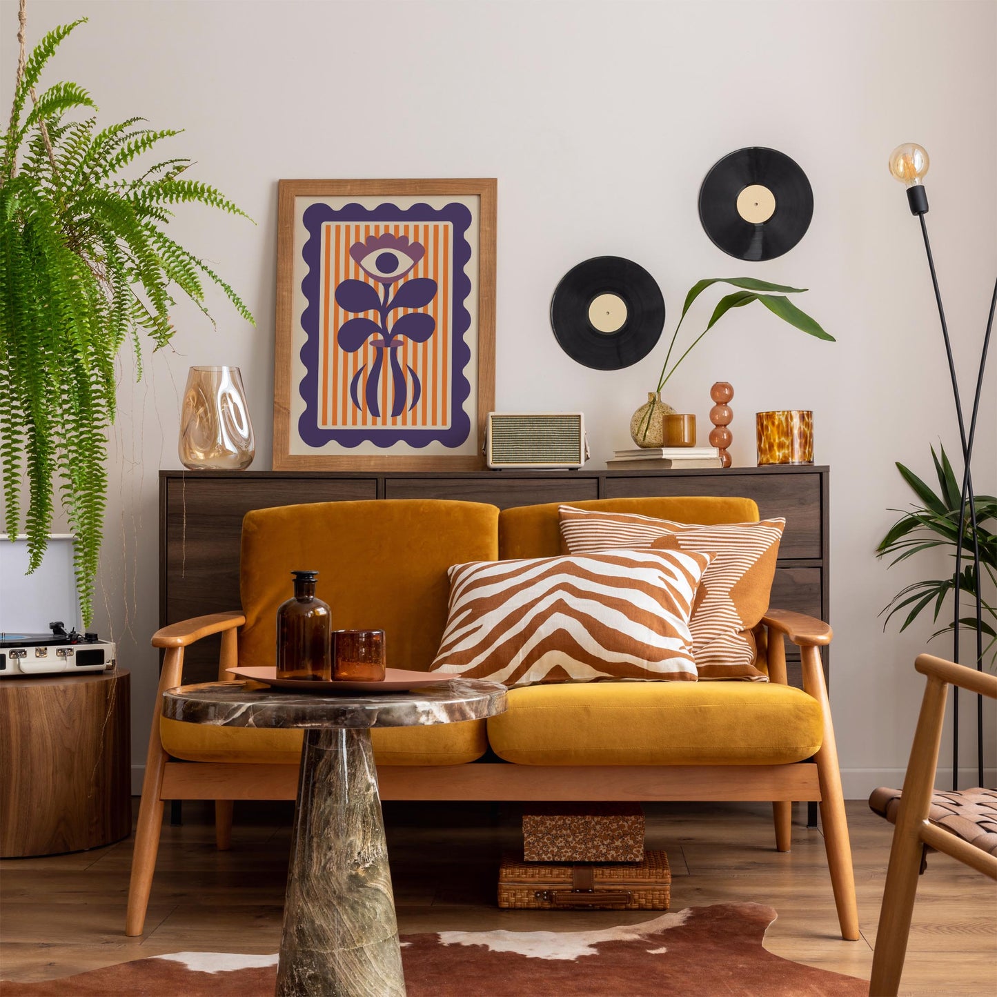 Evil Eye Flower Vase Poster