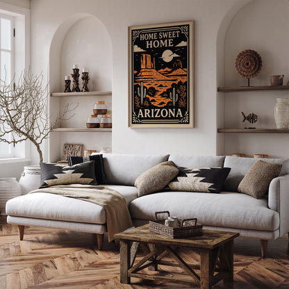 Home Sweet Home Arizona Travel Poster