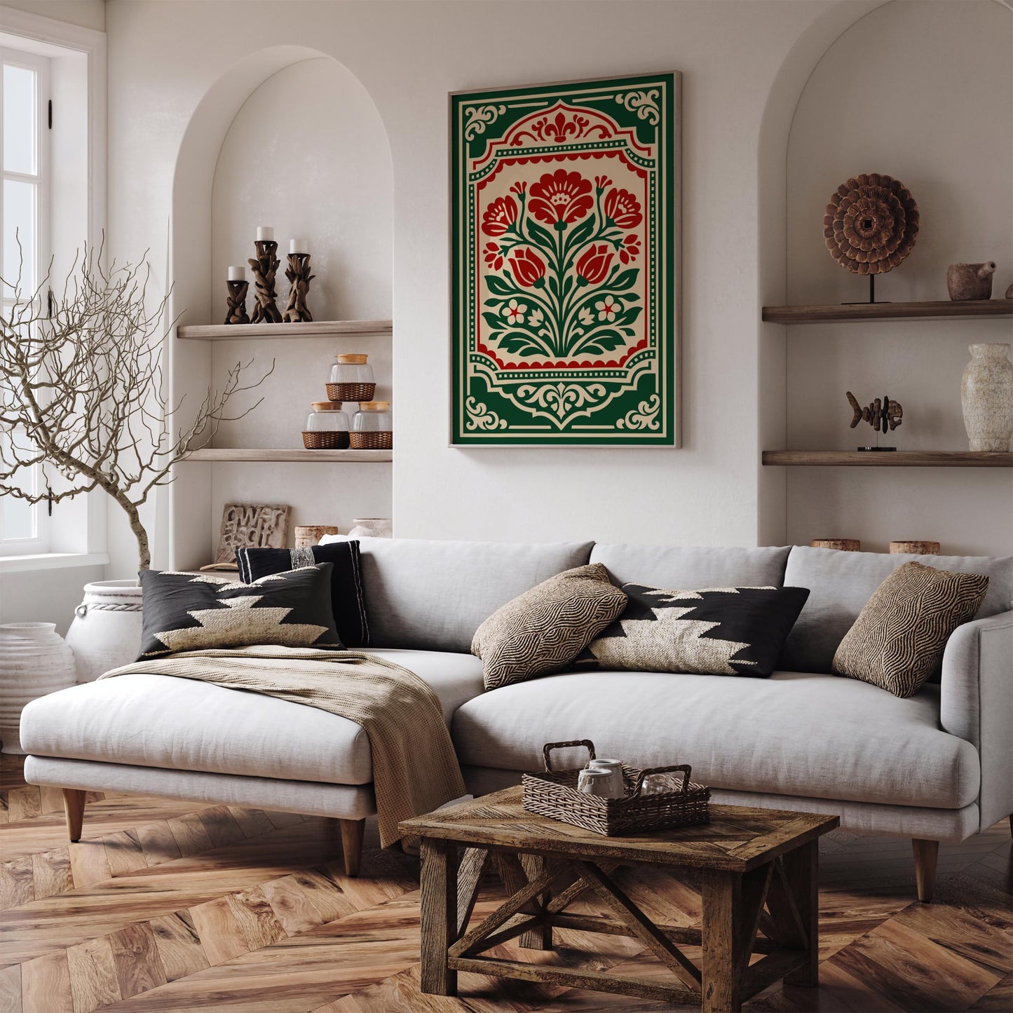 Rococo Botanical Wall Art Print