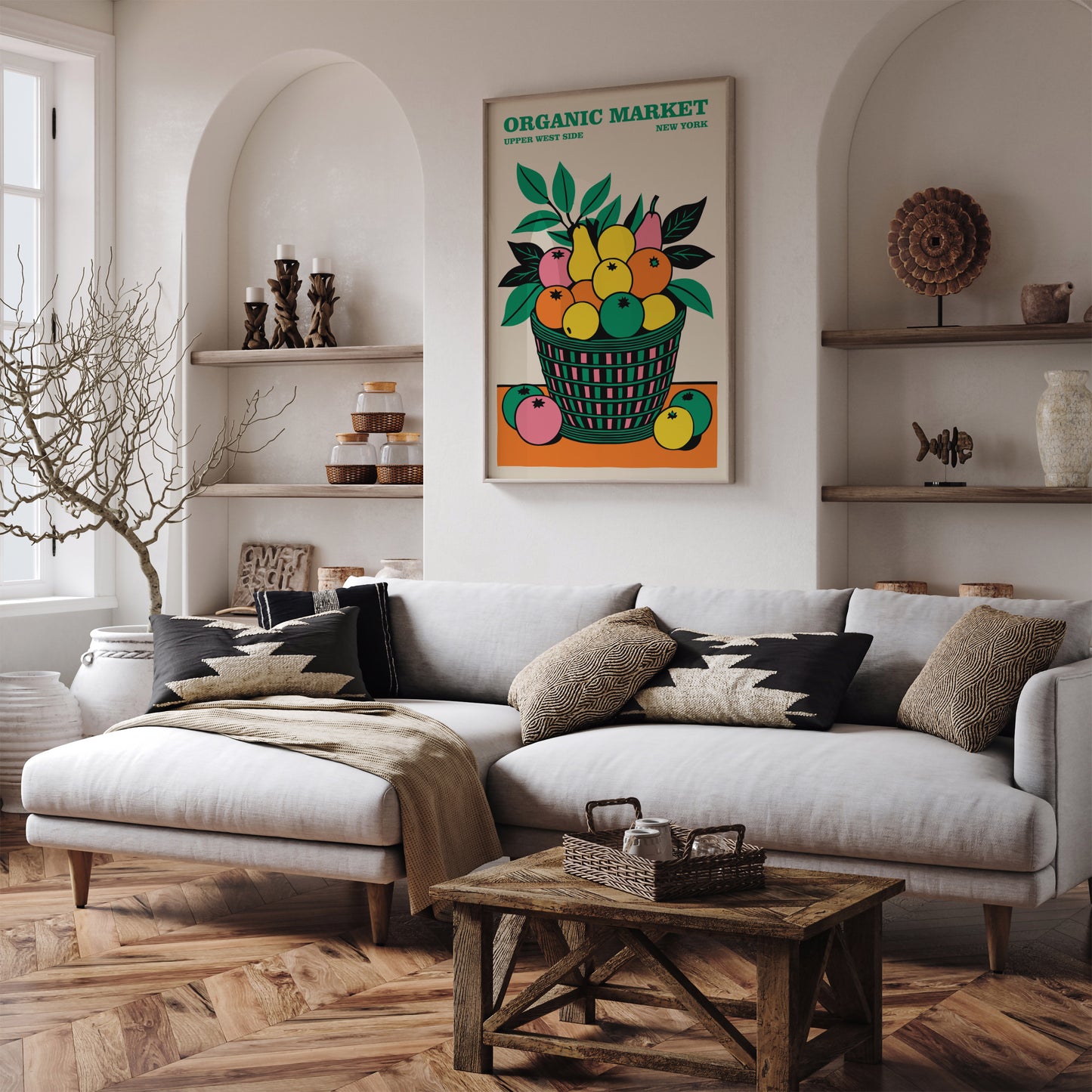 New York City Fruit Market Poster