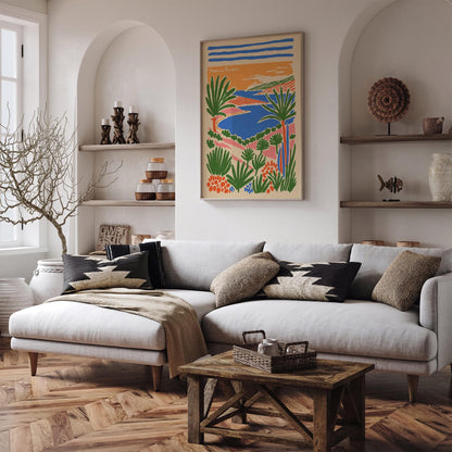 Mexican Riviera Tropical Landscape Poster