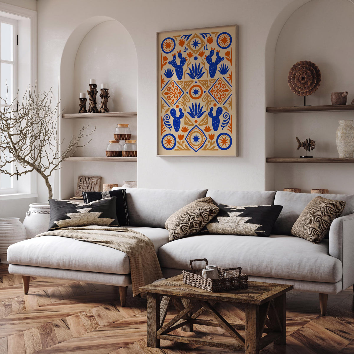 Mexican Abstract Nature Wall Art Poster