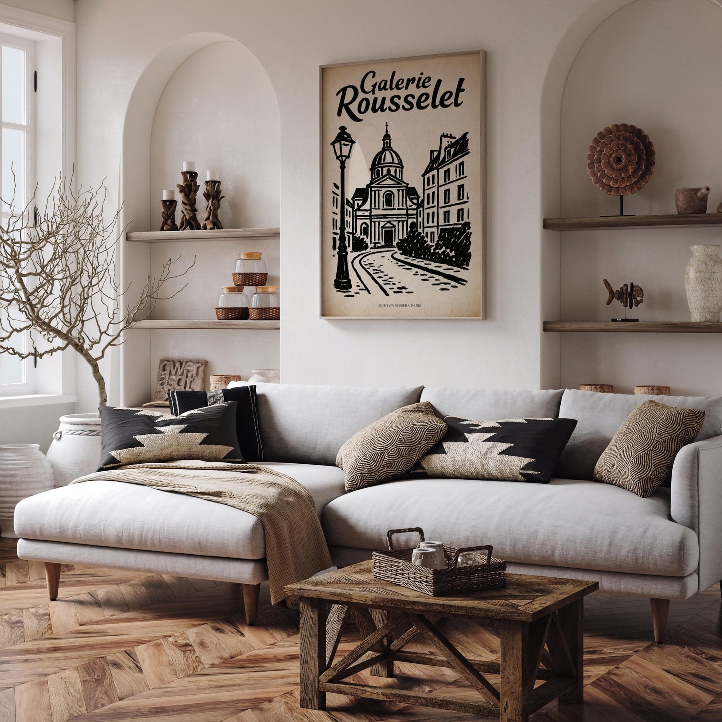 Galerie Rousselet - Rue des Rosiers Paris Art Print