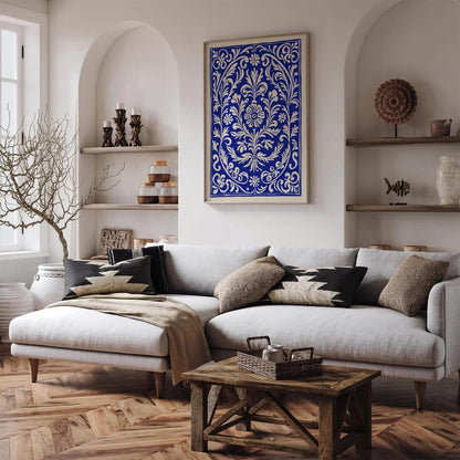 Ethno Floral Carpet Art Print