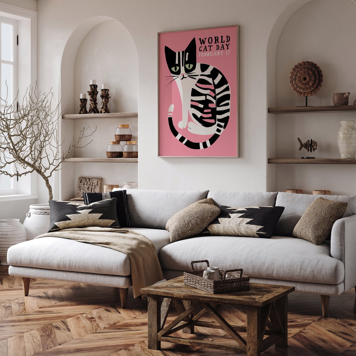 World Cat Day Poster - Cat Owner Gift