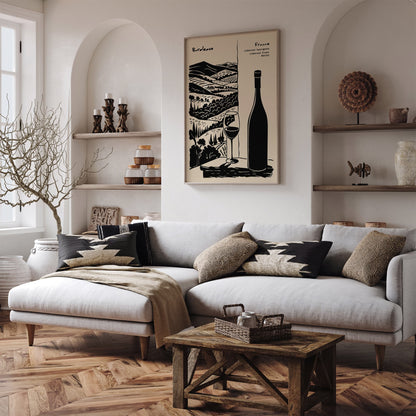 Bordeux France Wine Collection Vintage Art Print