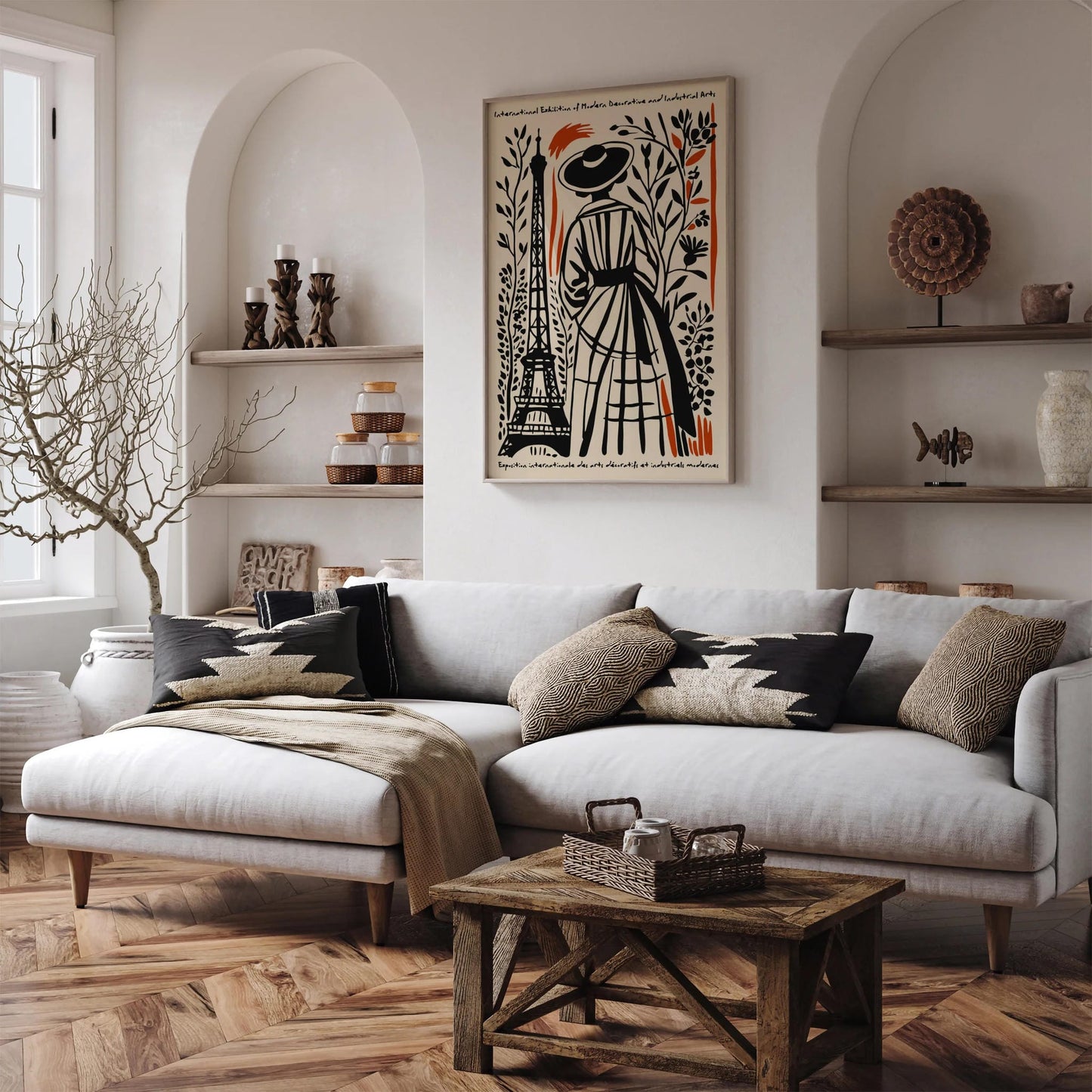 Modern Exposition Paris Vintage Poster