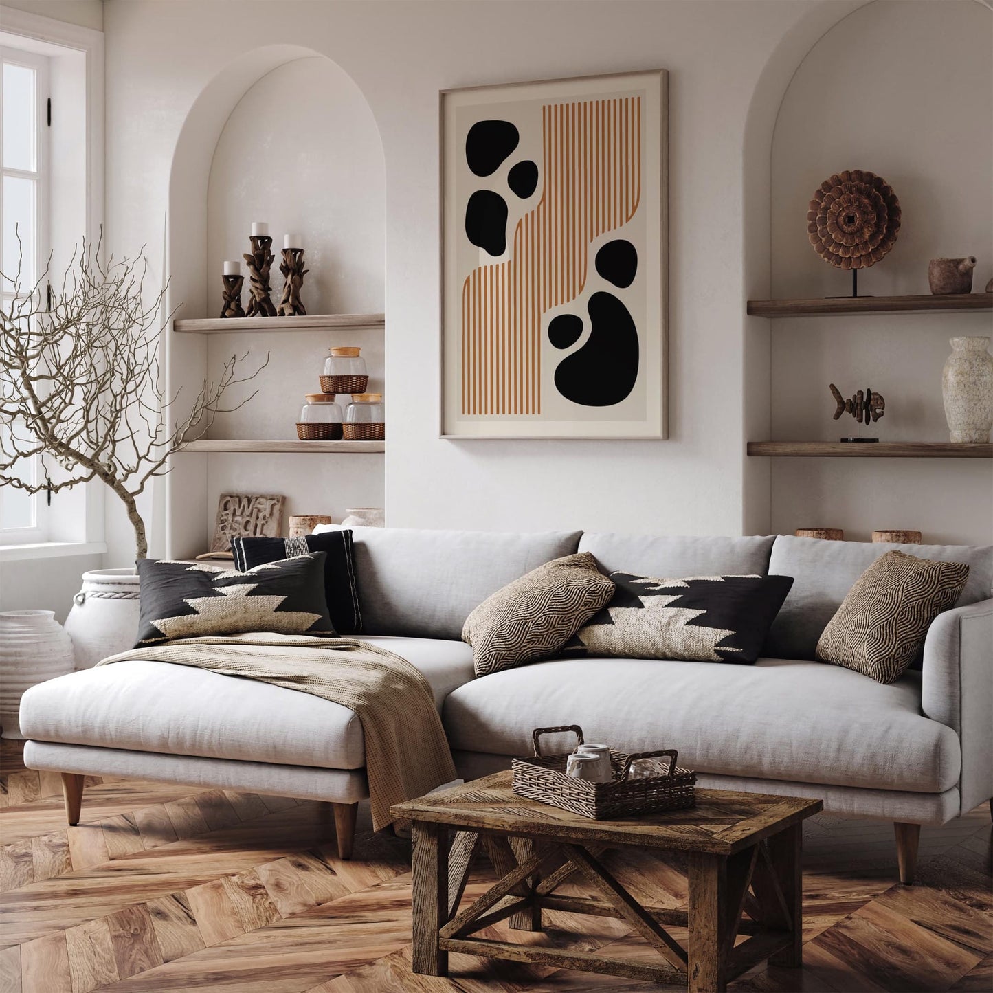 Modern Abstract Print - Scandinavian Wall Art 2025