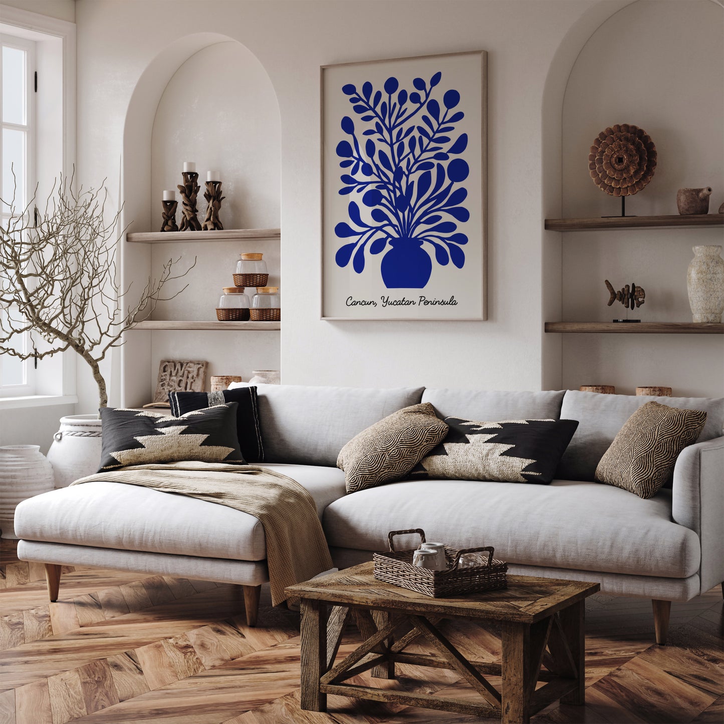 Cancun Blue Nature Art Print