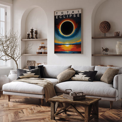 Total Solar Eclipse Modern Art Print