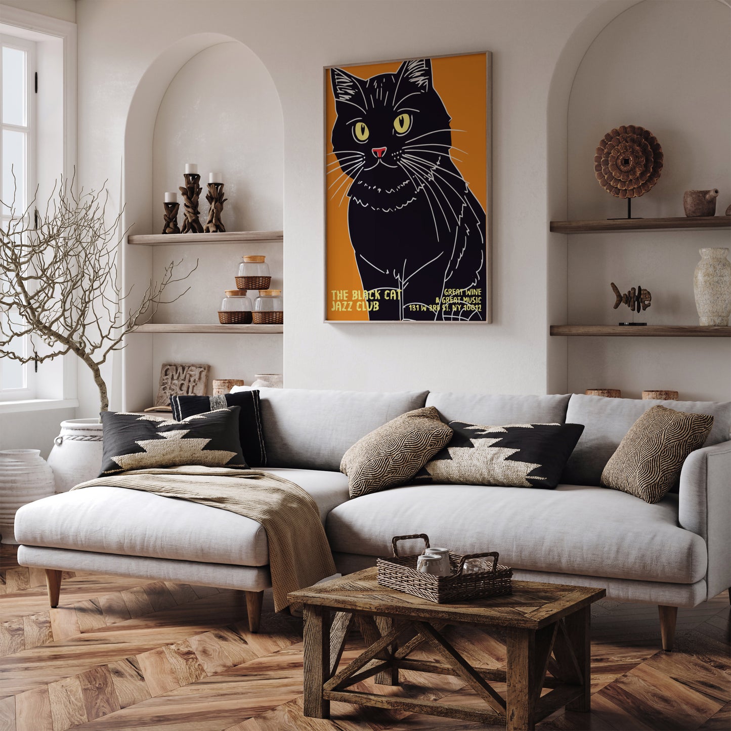 The Black Cat Jazz Club Poster