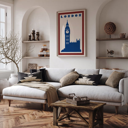 London Travel Poster - Modern Minimalist Wall Art