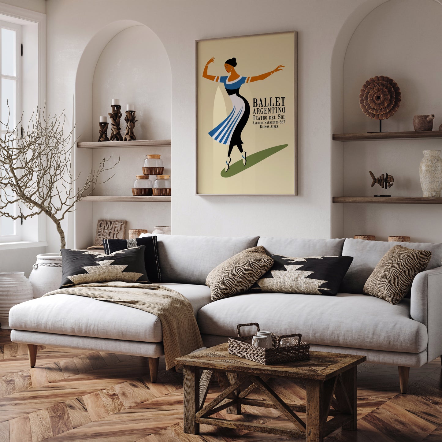 Argentino Ballet Retro Ballerina Wall Art