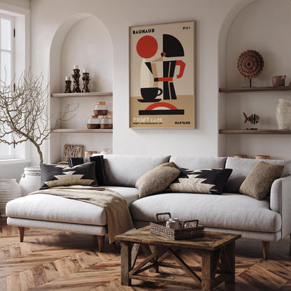 Bauhaus Cafe Harvard Exhibition Poster – Modern Art Wall Print