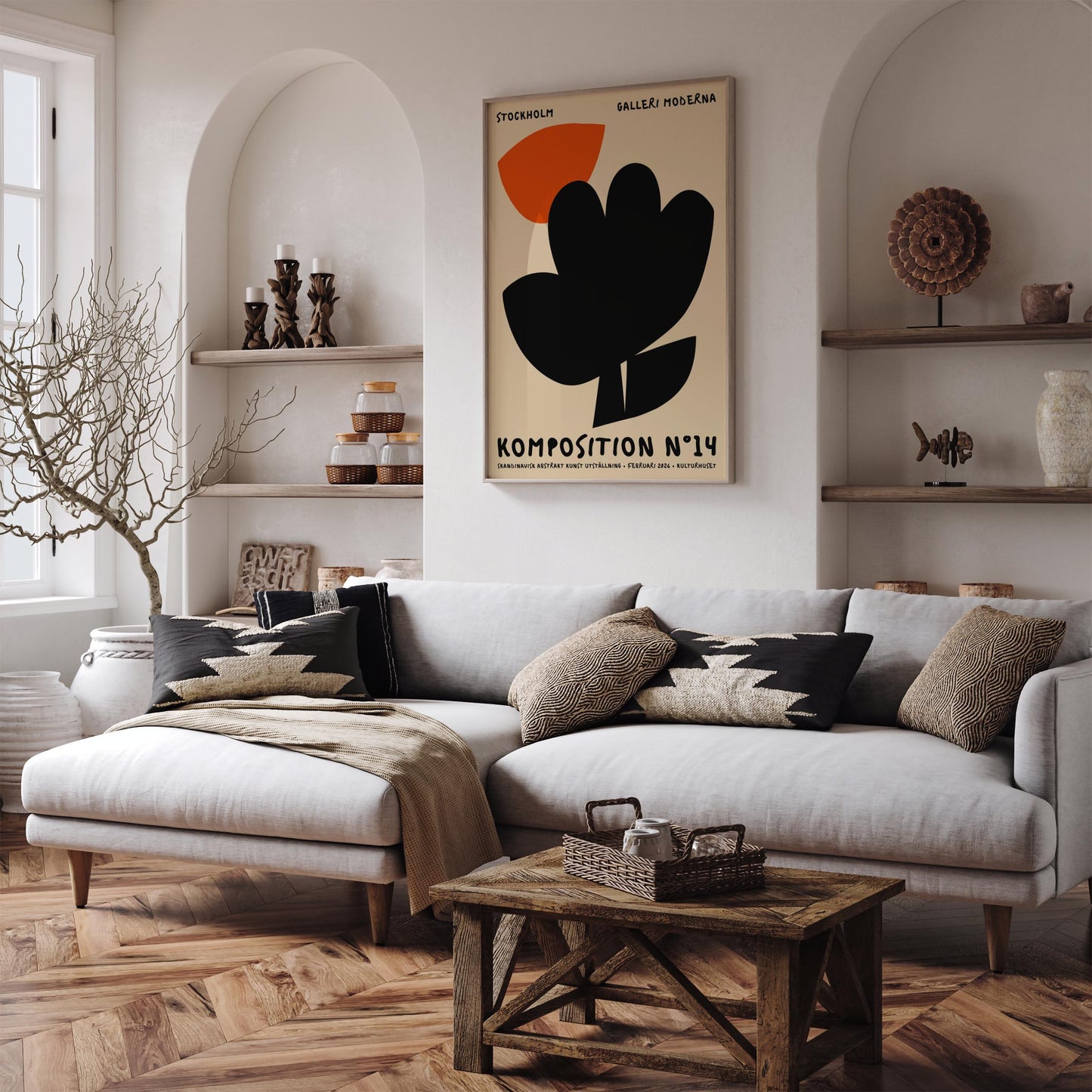 Modern Art Exhibition Poster – Contemporary Wall Art Print