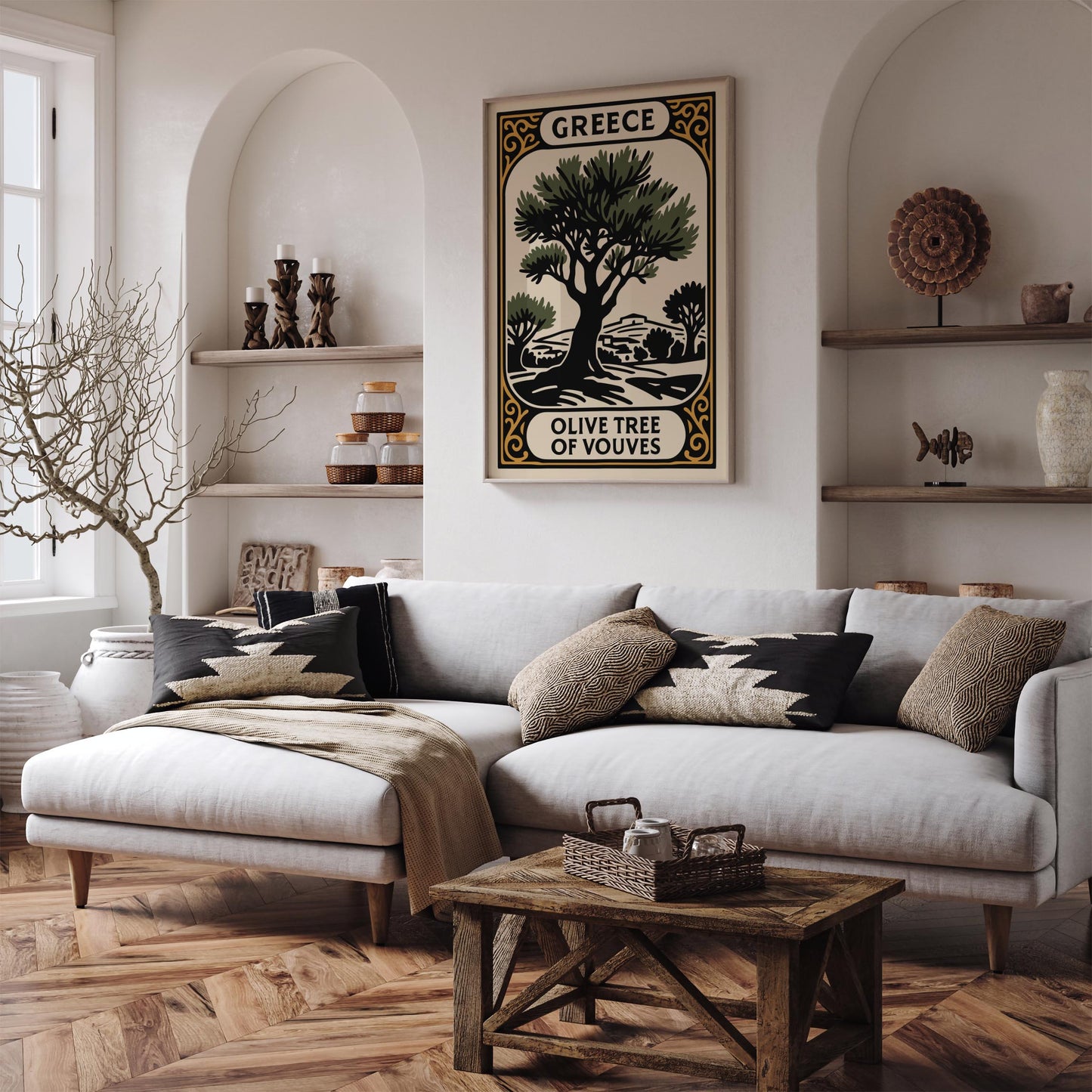 Greece Olive Trees Poster