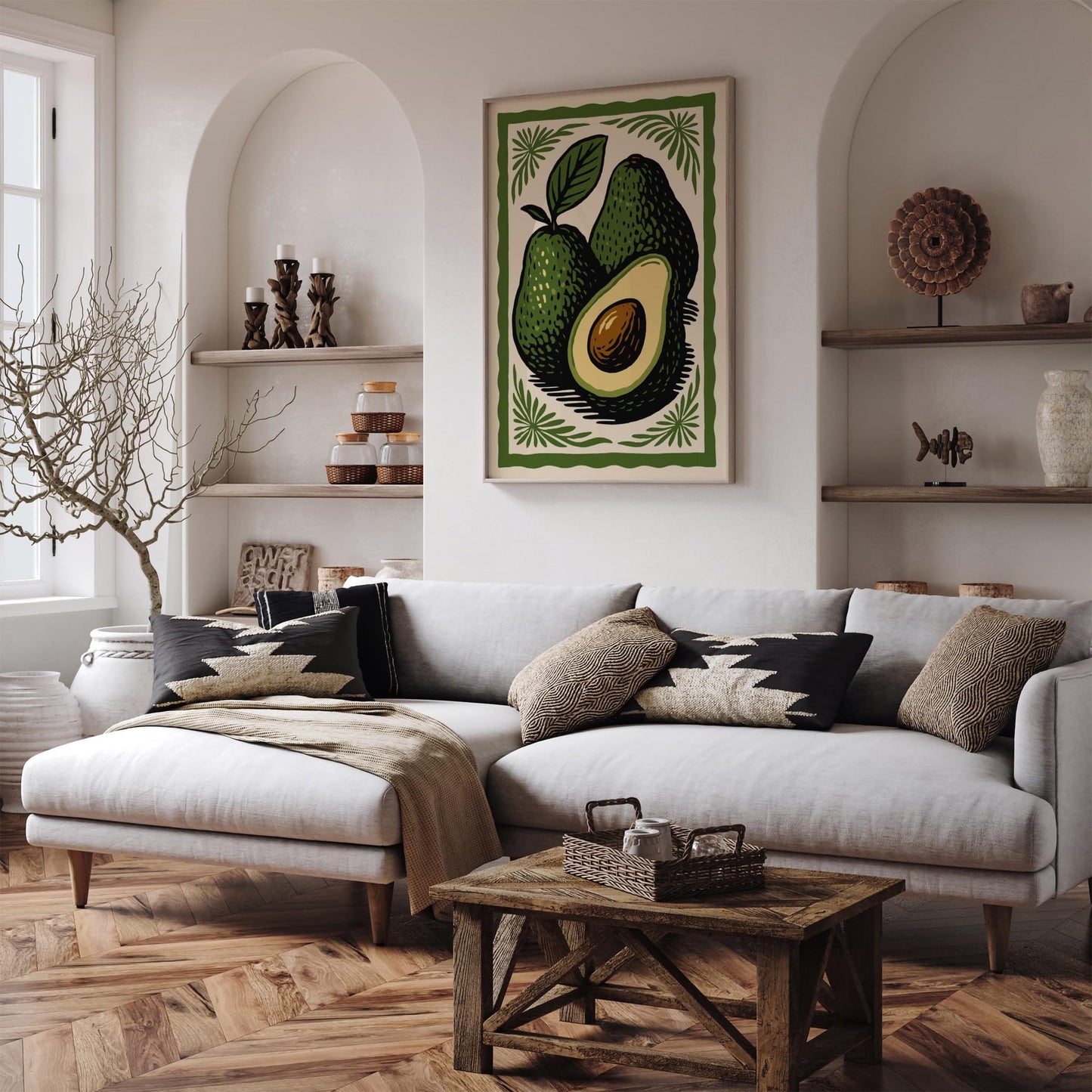 Green Avocado Kitchen Poster