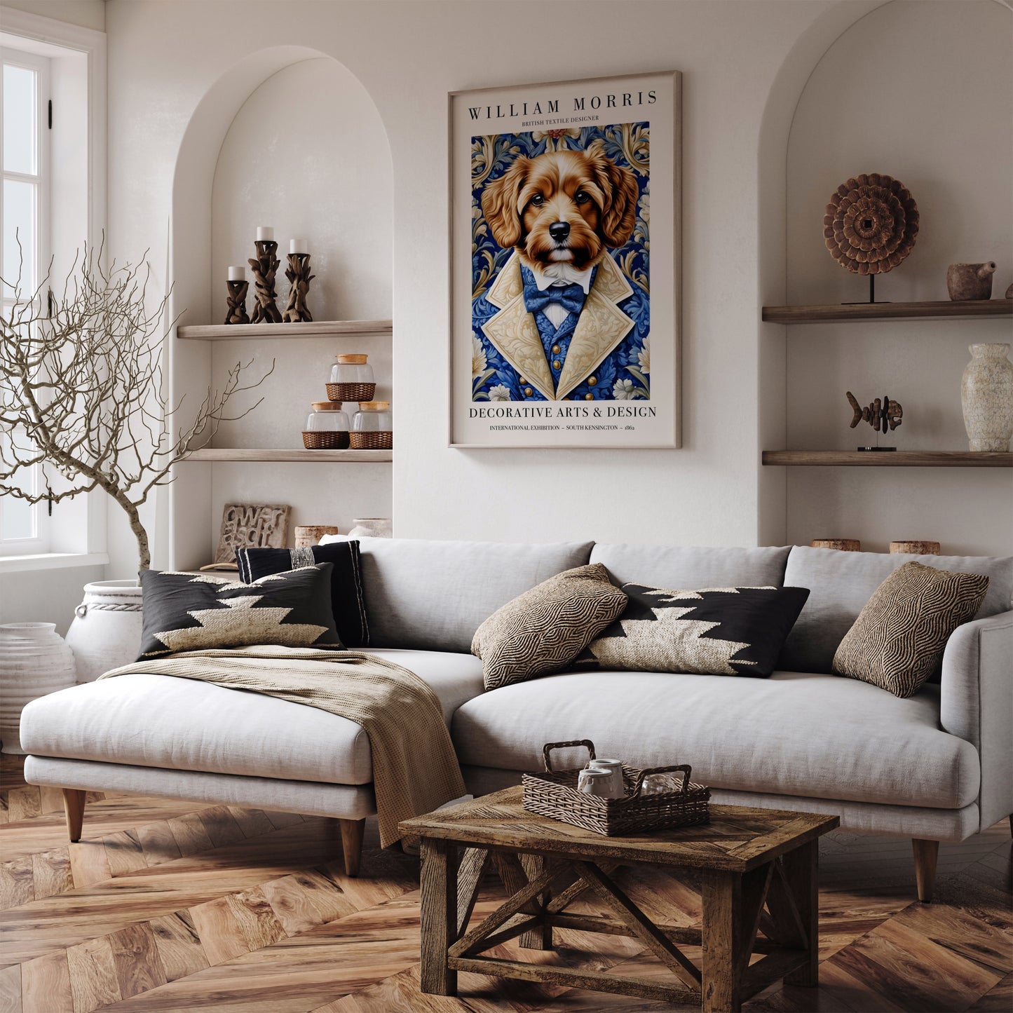 Elegant Dog Portrait Elegant Art Print