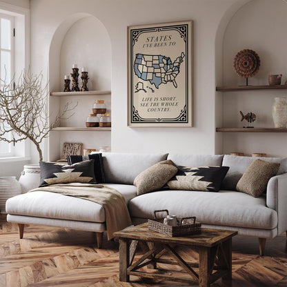 Life Is Short See The Whole Country Travel Poster