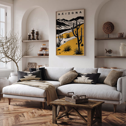 Arizona Desert Landscape Art Poster
