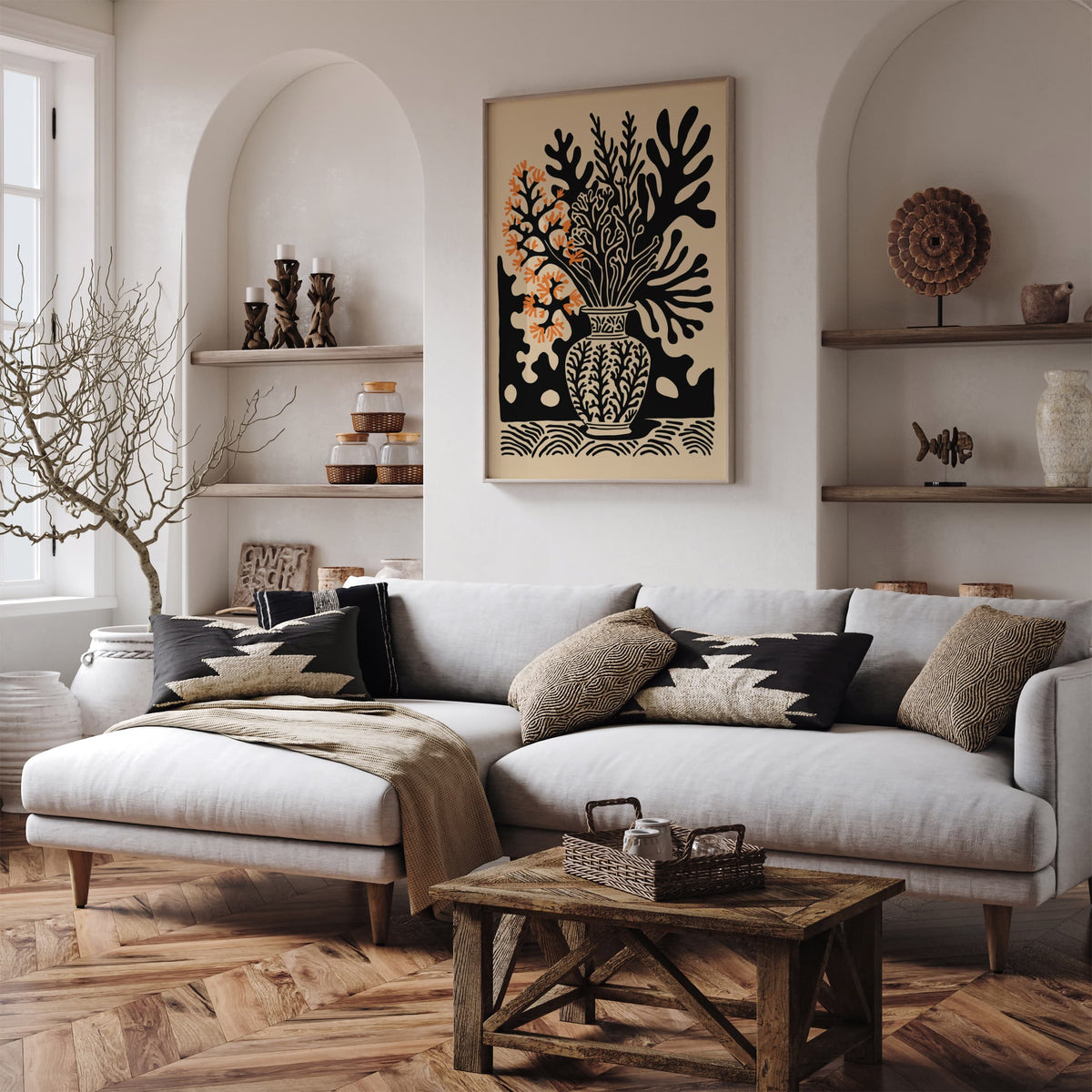 Floral Vase Art Poster