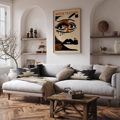 Movie Festival NYC Retro Art Print