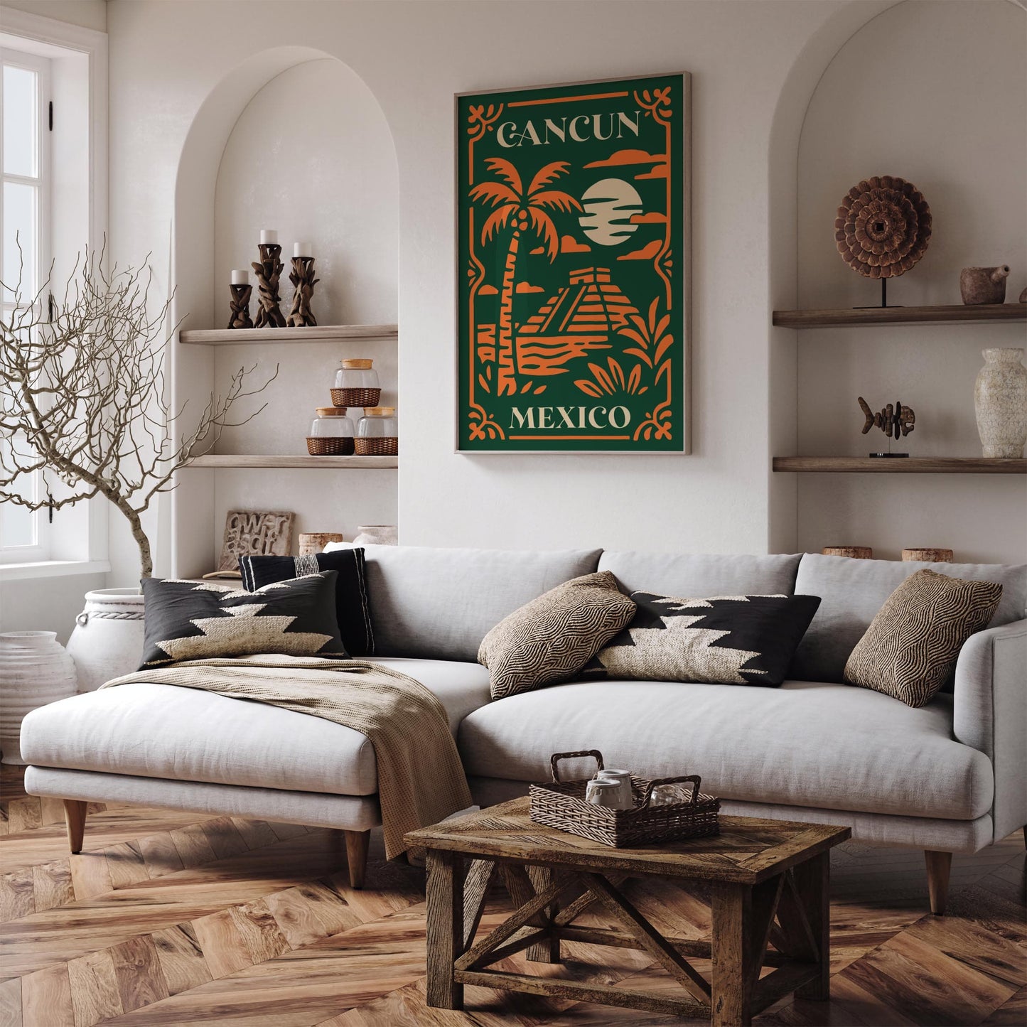 Cancun Mexico Travel Poster