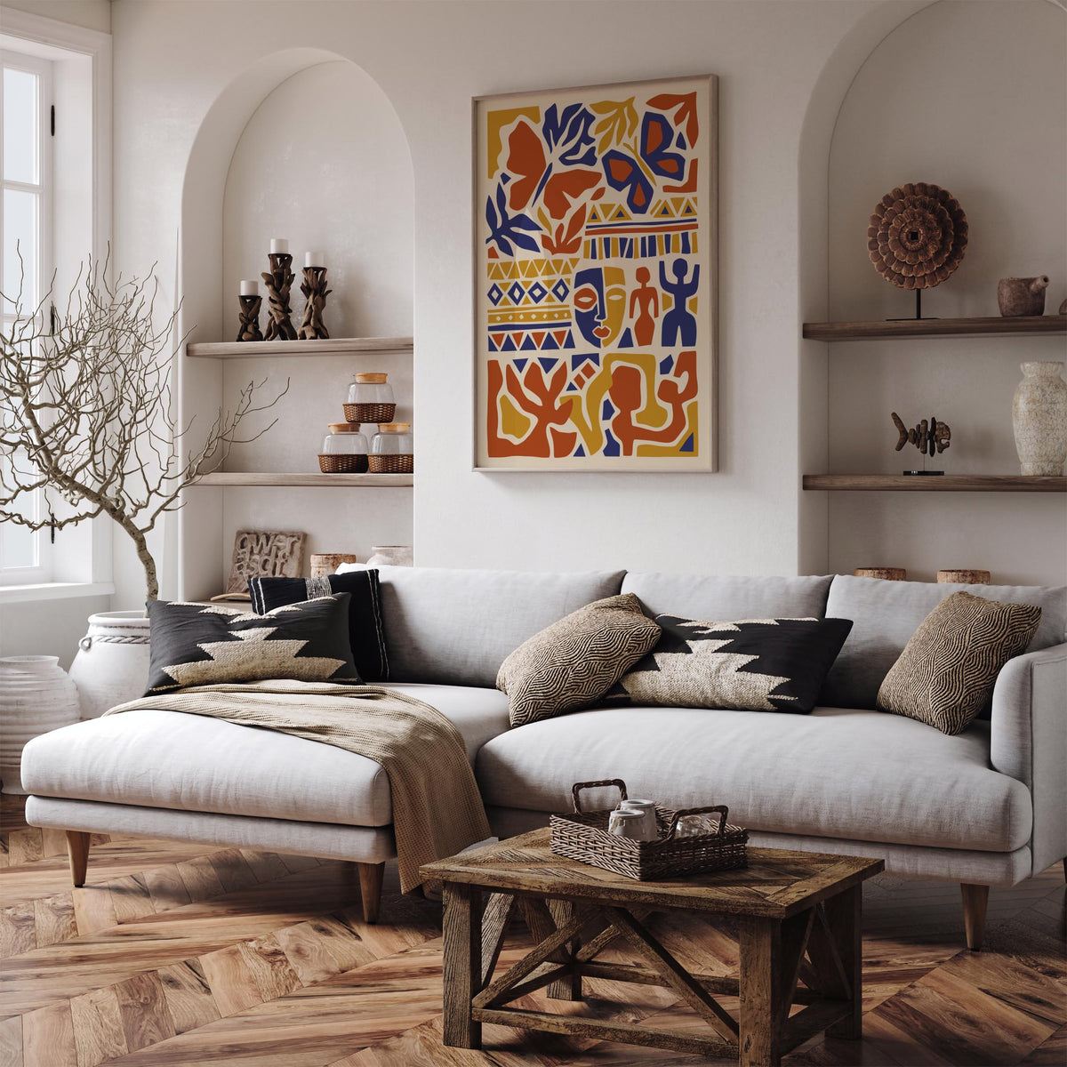 Bohemian Abstract Composition Poster