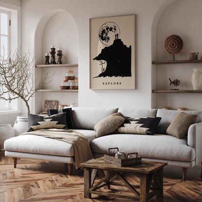 Explore Minimalist Space Art Print 2025