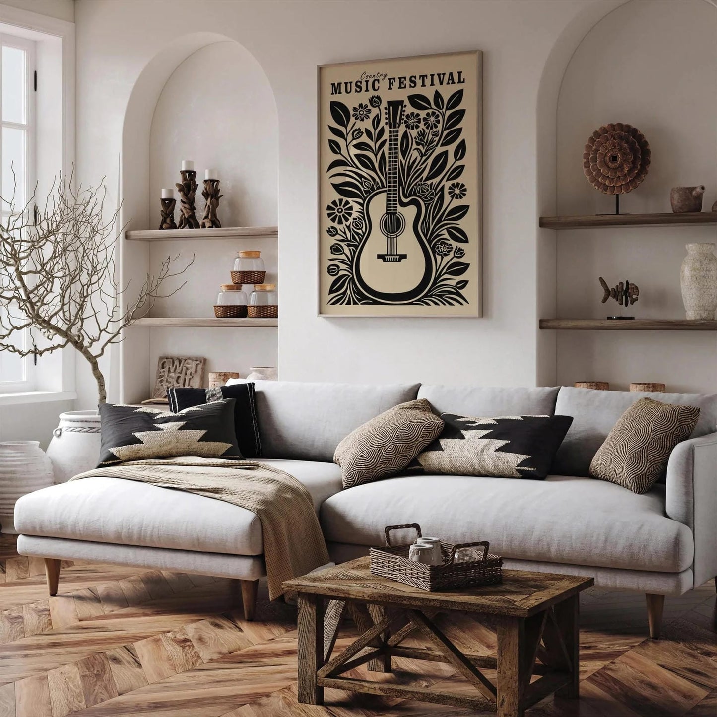 Country Music Retro Poster – Festival Wall Decor