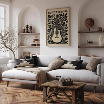Country Music Retro Poster – Festival Wall Decor