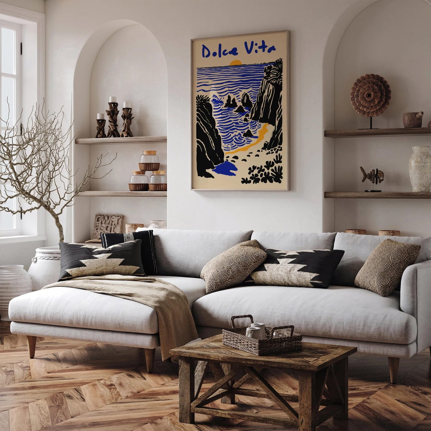 Dolce Vita Italian Style Landscape Poster