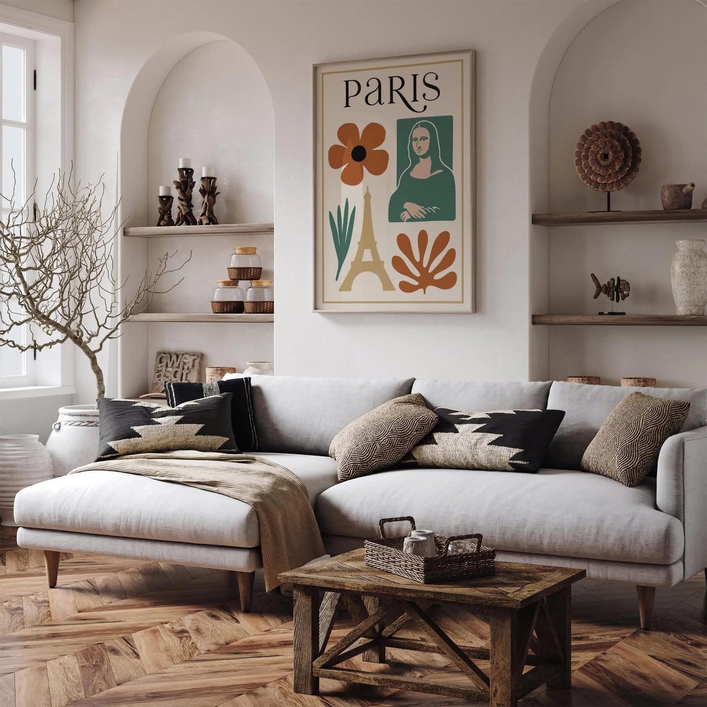 Paris Aesthetic Modern Travel Poster