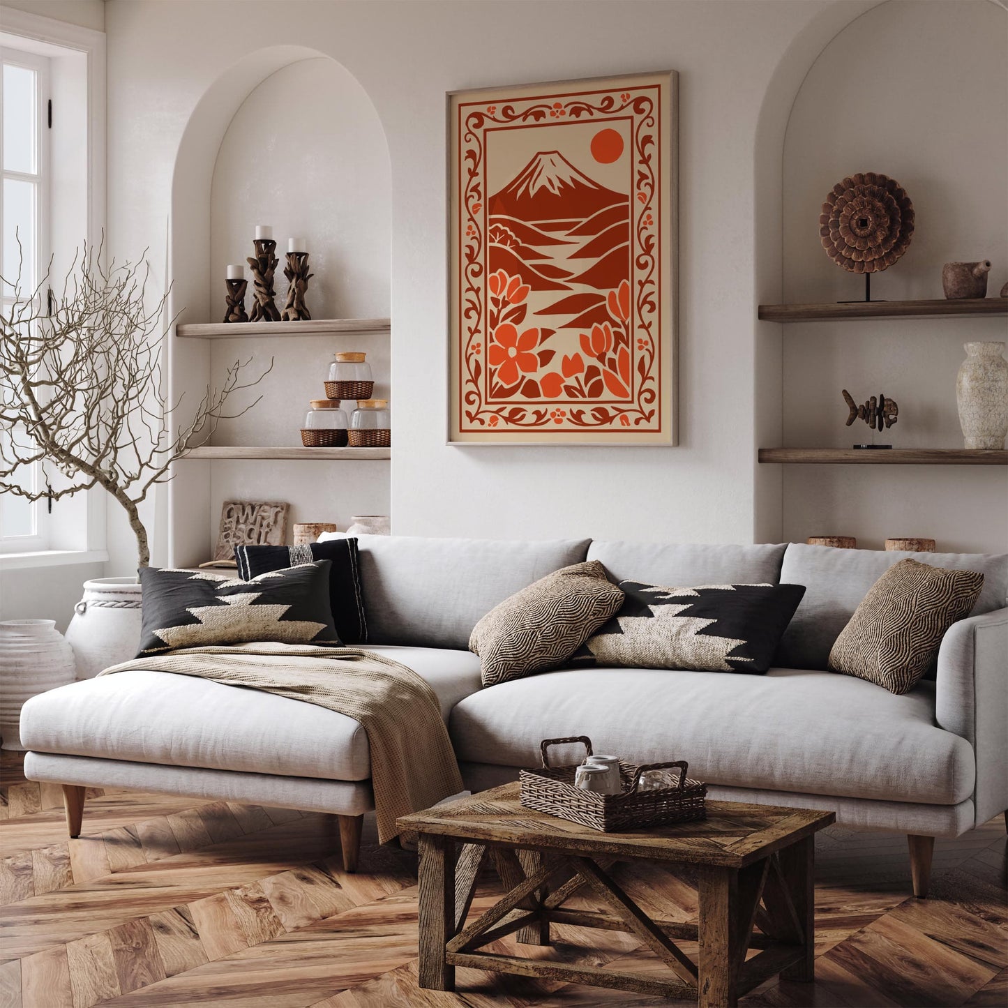 Korin Ogata Mountain Travel Poster