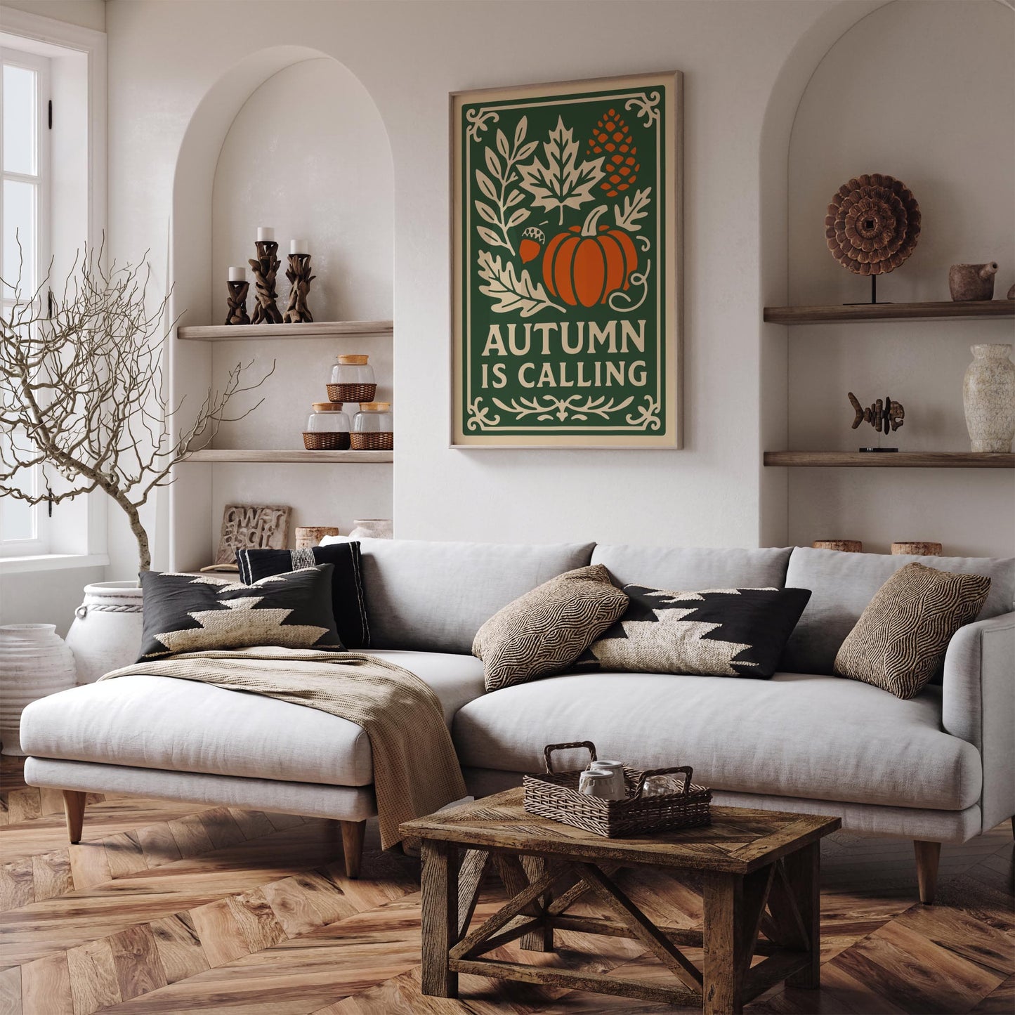 Autumn is Calling Poster - Cozy Autumn Home Decor