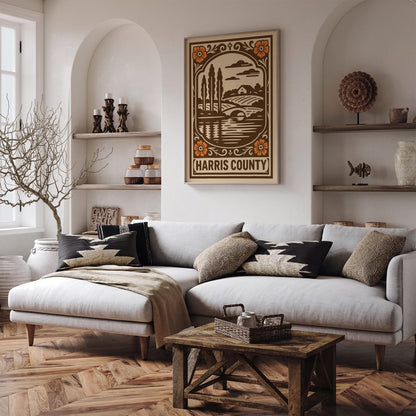 Harris County Landscape Wall Art Print