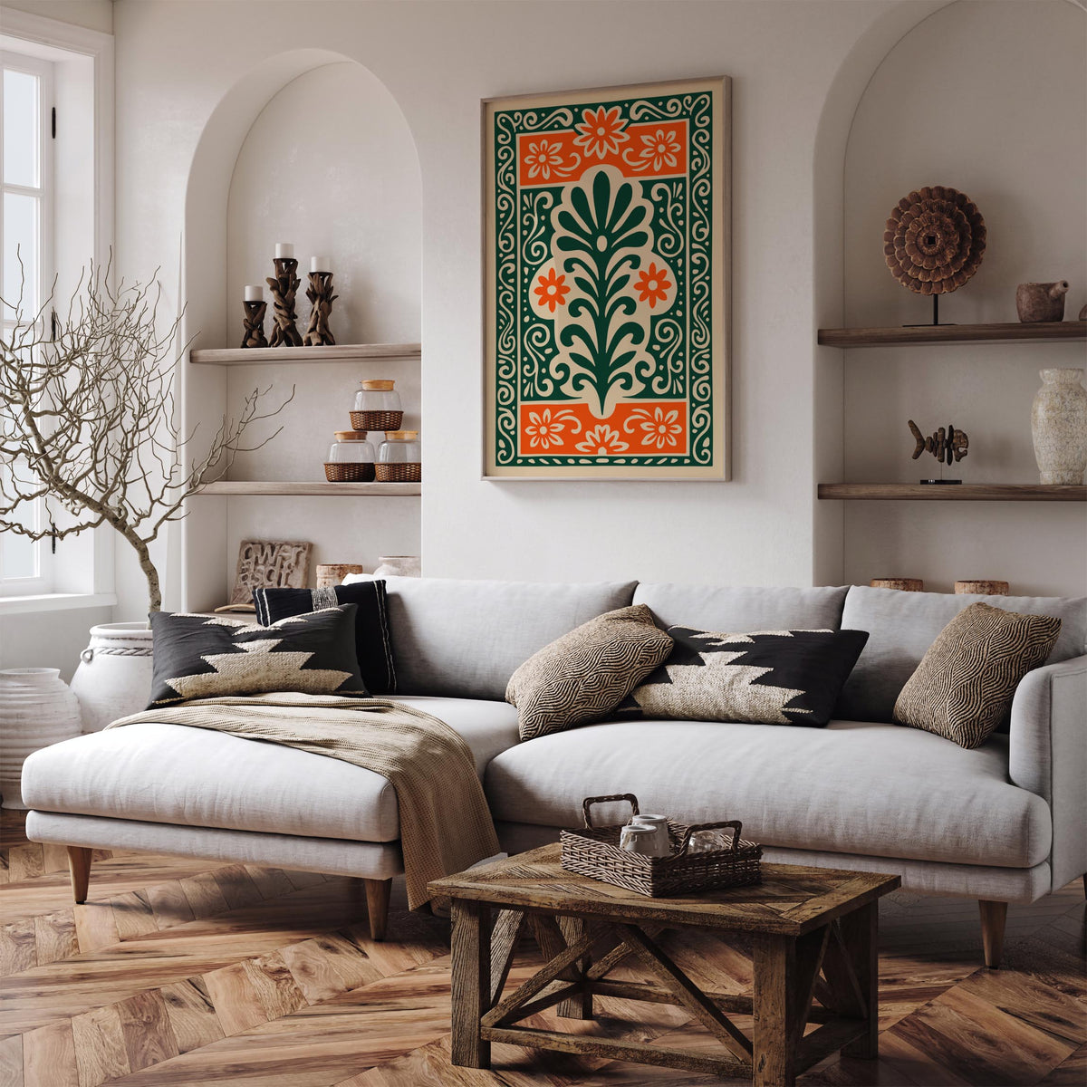 Mexican Ethnic Abstract Poster
