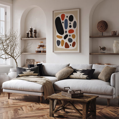 Abstract Boho Stones Poster