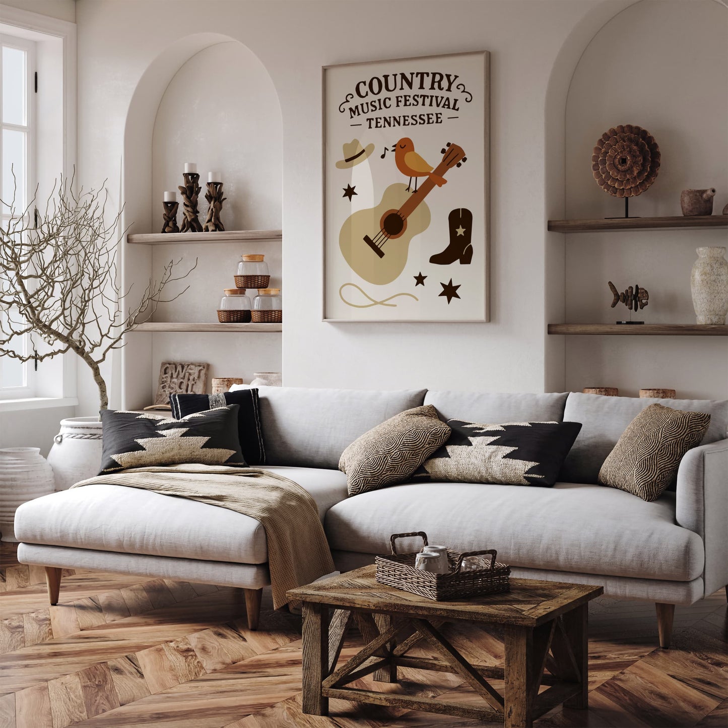 Country Music Festival Poster - Tennessee Art Print