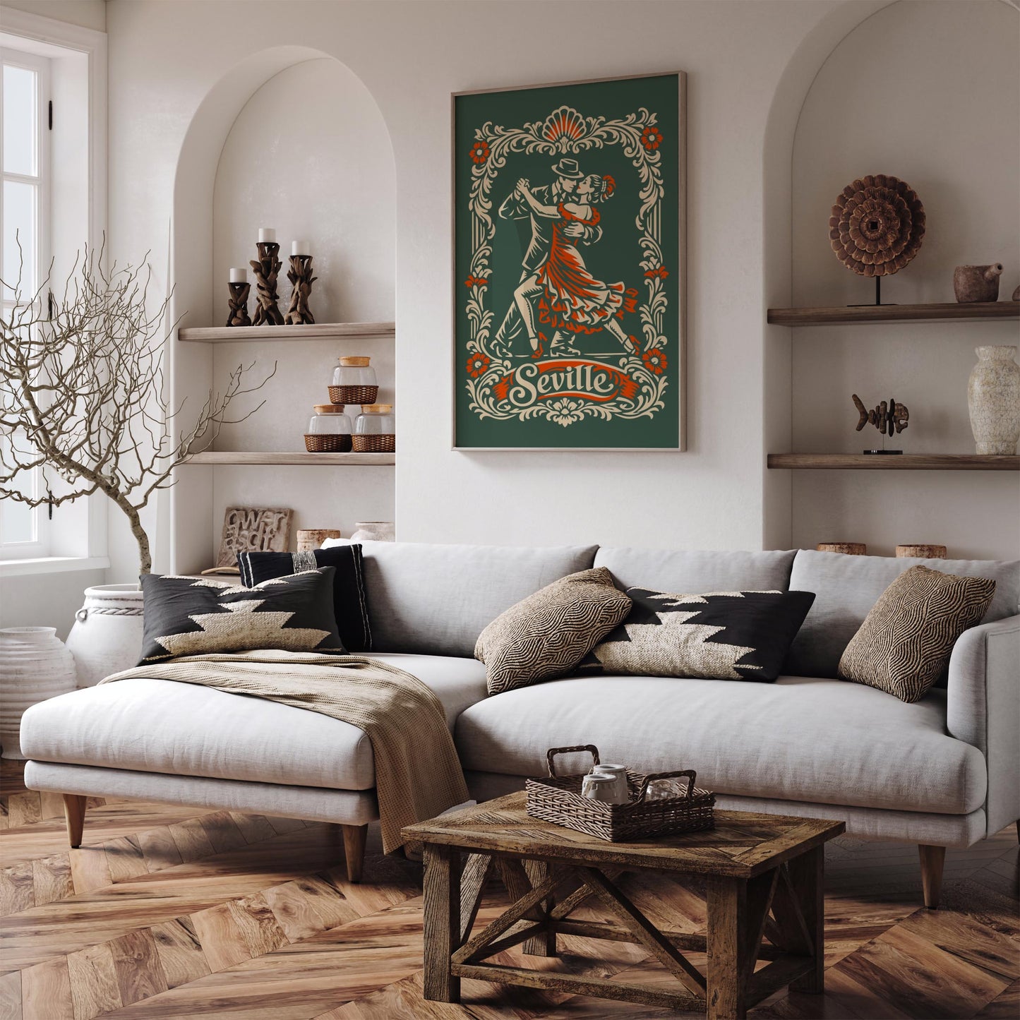 Seville City of Tango Poster Print