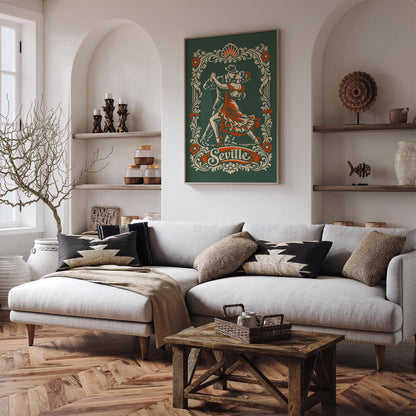 Seville City of Tango Poster Print
